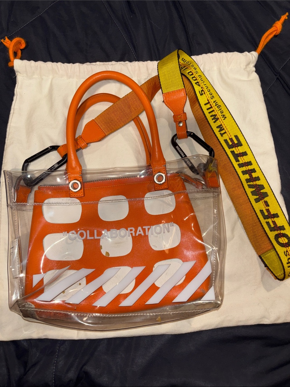 Heron Preston x Off-White: Clear Tote - Virgil Abiloh